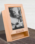 Personalised Wooden Keepsake Memory 4"x6", 5"x7" Photo Frame Box, Engraved Custom Picture Frames, Housewarming/ Birthday, Mom-Dad, Teacher, Grandparents, Godparents, Baby, Wedding Favour