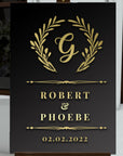 Custom Acrylic Wedding Welcome 3D Sign, Personalised Rose/ Gold Mirror Names, Ceremony/ Event/ Engagement/ Bridal Shower/ Birthday Signage on Easel