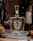 Engraved Whiskey/ Scotch/ Spirit/ Tequila Skull Decanter/ Carafe, Personalised Custom Premium Whisky Birthday, Groomsmen, Bar Gift for Dad/ Him