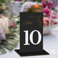 Personalised Engraving & 3D Raised Wooden MDF Wedding Table Number, Custom Plaque, Wedding Decor, Birthday, Anniversary, Party, Event Signs