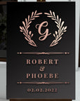 Custom Acrylic Wedding Welcome 3D Sign, Personalised Rose/ Gold Mirror Names, Ceremony/ Event/ Engagement/ Bridal Shower/ Birthday Signage on Easel