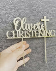 Custom Name - Christening Cake Topper