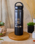 Personalised Engraved Stainless Steel Insulated Water Bottle, Laser Custom Logo,  Eco Friendly Coffee Tea Cup, Travel Thermal Drink, Corporate Birthday Teacher Gift, Insulation Portable Vacuum Flasks & Thermoses