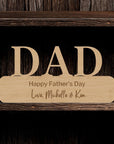 Personalised Wooden/ Acrylic Dad/ Grandpa Sign, Happy Father's Day, Custom Number 