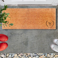 Customised Engraving Big Doormat, Personalised Initial/ Dog/ Caravan/ Couple/ Family Welcome Entry Outdoor Coir Mat, House Warming/ Wedding Gift