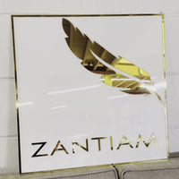 Custom Made Acrylic 3D Double Layer Business Square Sign on Wall/ Door, Office Retail/ Commercial Shop Logo Plaque, Personalised Name Signage