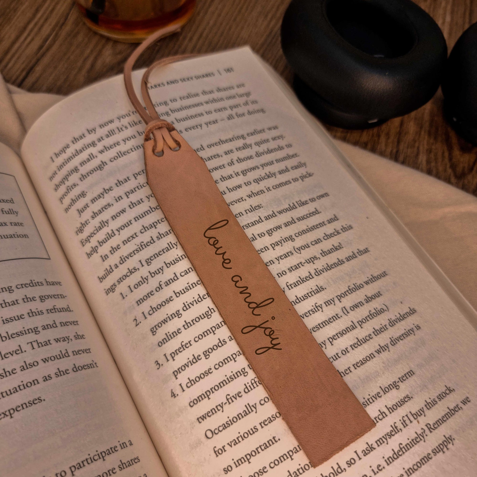 Personalised Rectangular Cowhide Real Leather Bookmark/ Travel Luggage Tag, Monogram Custom Laser Engraved/ Gift for Him &amp; Her/ Father/ Birthday/ Mum