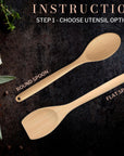 Personalised Wooden Mixing Spoon, Custom Laser Engraved Timber Spatulas Utensils Cooking, Wedding/ Bridal Shower/ Birthday Anniversary Gift