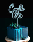 Custom 3D Acrylic Double Layered Name & Age - Birthday Cake Topper