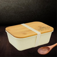 Custom Engraved Bamboo Lid Bento Lunch Box, Personalised Mother/ Father Day's Present, Kid Meal Container, Corporate Gift