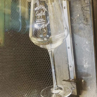 Engraved 640ml  Red Wine Italian Crystal Glass, Personalised Custom Monogram Glassware, Housewarming Groomsmen Bridal Wedding Corporate Gift