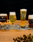 Set of 4 Engraved Beer - Portugal Glasses