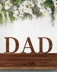 Personalised Wooden/ Acrylic Dad/ Grandpa Sign, Happy Father's Day, Custom Number 