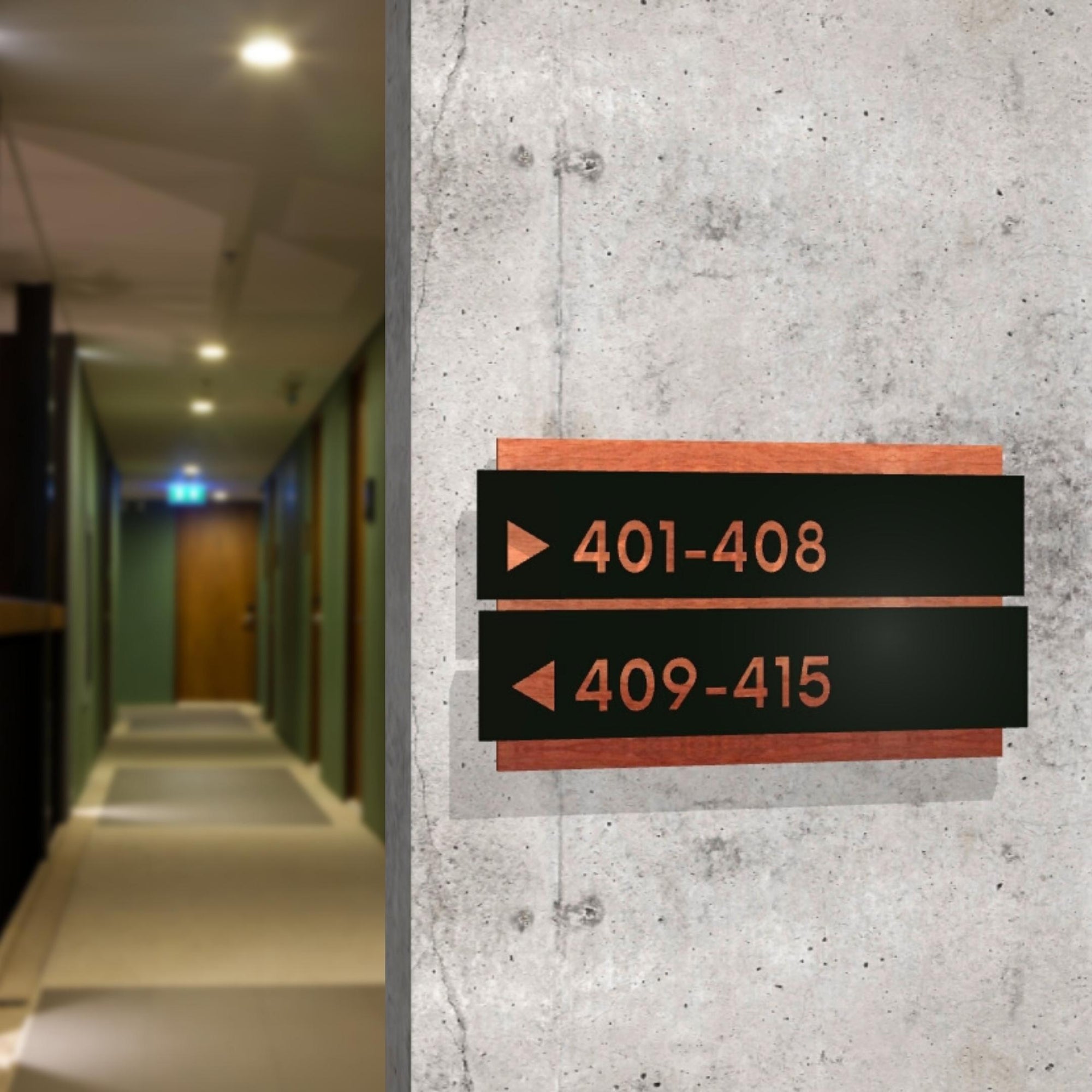 Personalised Wooden &amp; Acrylic Wayfinding/ Location Signage/ Custom Made Directional Sign, Room Name/ Arrow Signs, Number Plaque, Wall Room Plate, Company Signage for Office, Apartment, Hotel, Gym, Restaurant