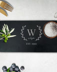 Personalised Long Rectangle Slate Serving Cheese Board, Custom Engraved Charcuterie Platter, Wedding, Anniversary, Corporate, Housewarming Gift