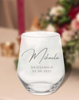 Personalised 450ml Glasses, Laser Engraved Cocktail Soft Drink/ Wine Whiskey Glass, Corporate Housewarming Wedding Bridesmaid Groomsmen Gift