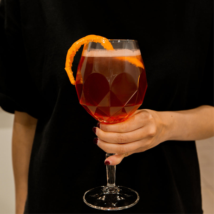 Personalised 530ml Cocktails/ Wine Italian Crystal Glass, Engraved Monogram Scotch Glassware, Housewarming, Bridesmaid, Wedding Gift for Mom