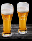 Engraved 630ml Pilsner Beer Glass