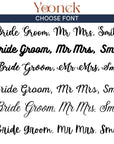 Custom Pair of Groom & Bride Letters Chair Sign