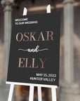 Acrylic 3D Welcome Wedding Vertical Signage - Style 2