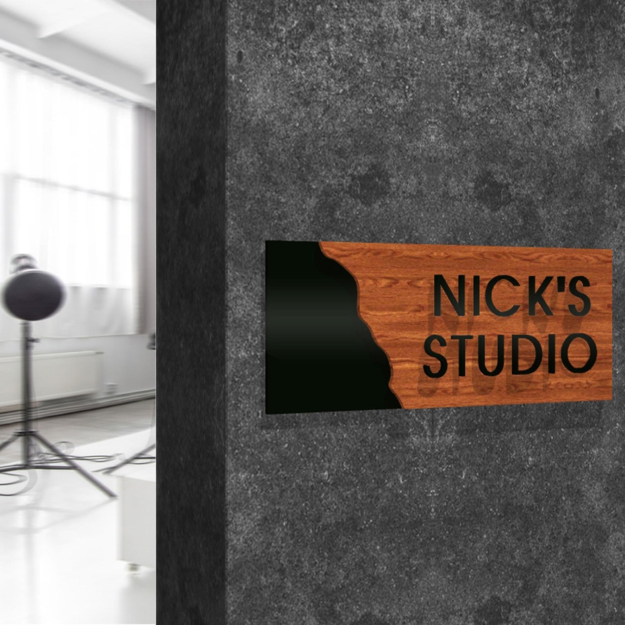 Personalised Three Layers Wooden &amp; Acrylic Door Sign, Room Number Plaque, Laser Cut Custom Wall Room Plate, Business Logo, Company Signage for Office, Apartment, Hotel, House Warming, Grand Opening's Gift