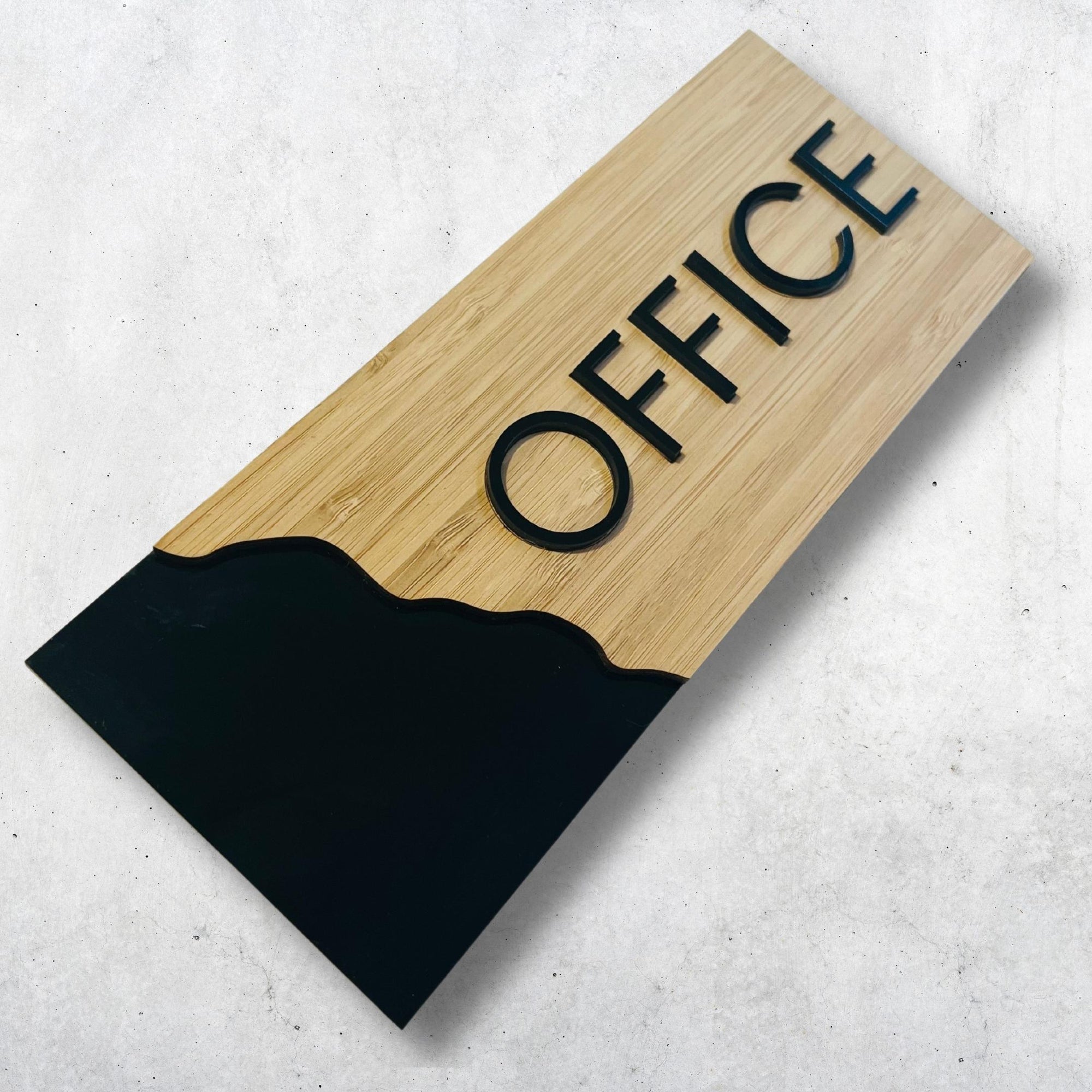 Personalised Three Layers Wooden &amp; Acrylic Door Sign, Room Number Plaque, Laser Cut Custom Wall Room Plate, Business Logo, Company Signage for Office, Apartment, Hotel, House Warming, Grand Opening's Gift