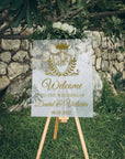 Custom Acrylic Wedding Welcome 3D Sign, Personalised Rose/ Gold Mirror Names, Ceremony/ Event/ Engagement/ Bridal Shower/ Birthday Signage on Easel