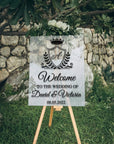 Custom Acrylic Wedding Welcome 3D Sign, Personalised Rose/ Gold Mirror Names, Ceremony/ Event/ Engagement/ Bridal Shower/ Birthday Signage on Easel