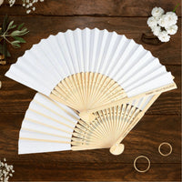 Custom Engraved Bamboo Foldable Wedding Hand Fan