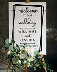 Custom Acrylic Wedding Welcome 3D Sign, Personalised Rose/ Gold Mirror Names, Ceremony/ Event/ Engagement/ Bridal Shower/ Birthday Signage on Easel