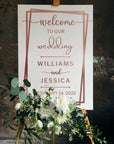 Custom Acrylic Wedding Welcome 3D Sign, Personalised Rose/ Gold Mirror Names, Ceremony/ Event/ Engagement/ Bridal Shower/ Birthday Signage on Easel