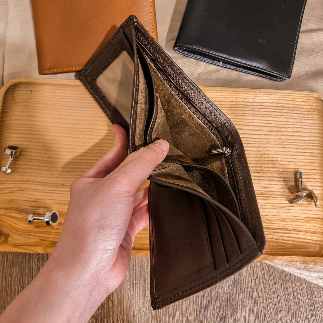 Long Wallet for Dad Phone Wallet Men Bifold Wallet Slim 