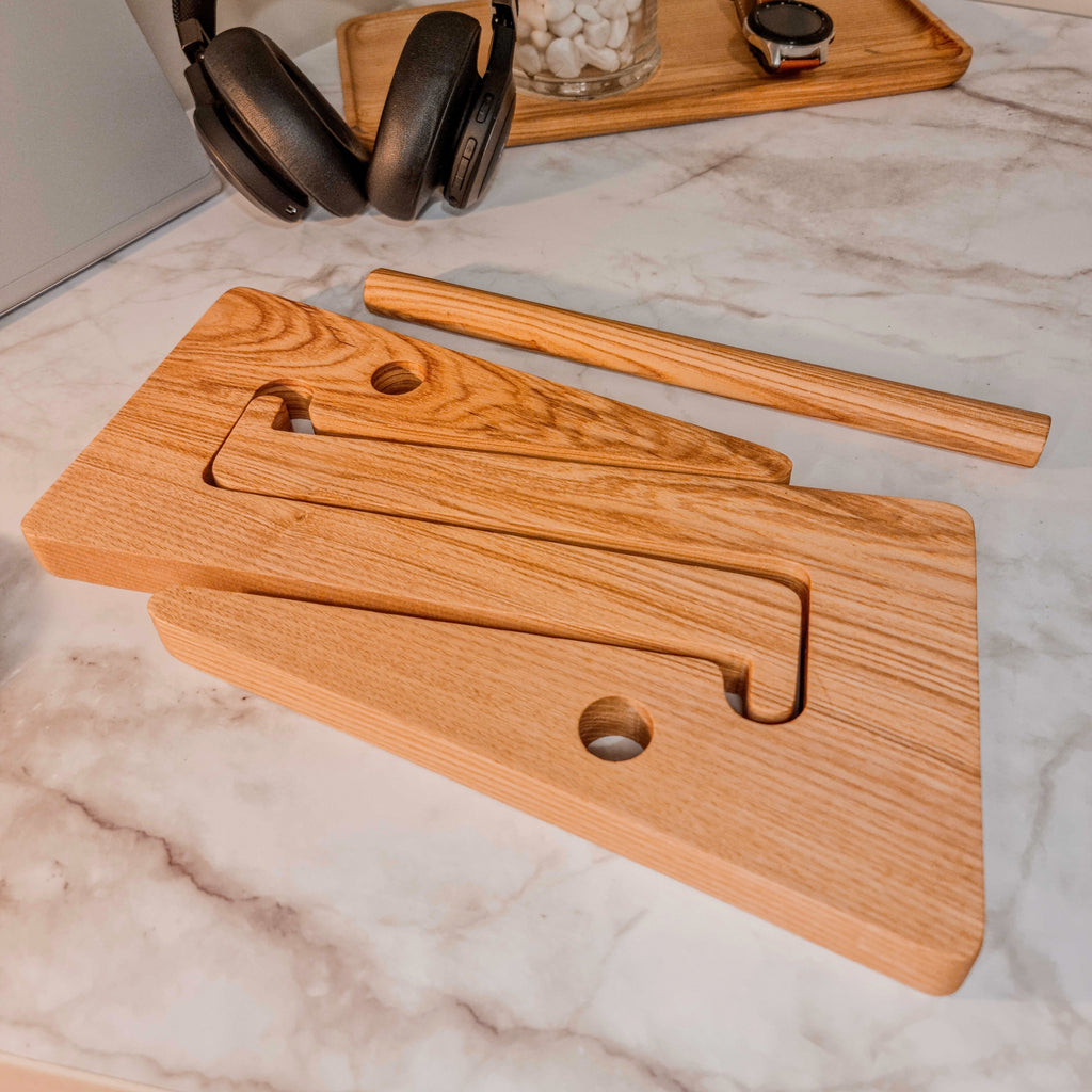Personalised Portable Wooden Laptop Riser/ Notebook, Macbook Wood Stand ...