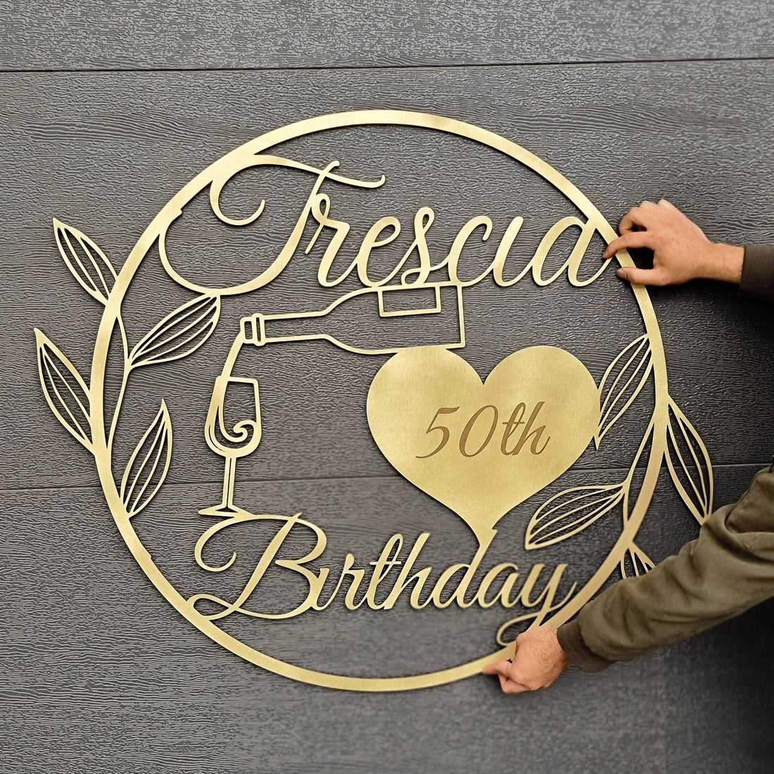 Birthday/ Christening/ Baptism Shower/ Leaf & Symbol Bespoke Sign Hoop, Personalised Custom Laser Cut Event Wooden Newborn Baby Name Round Leaf Signs, Photo Prop/ Party Decor Australia