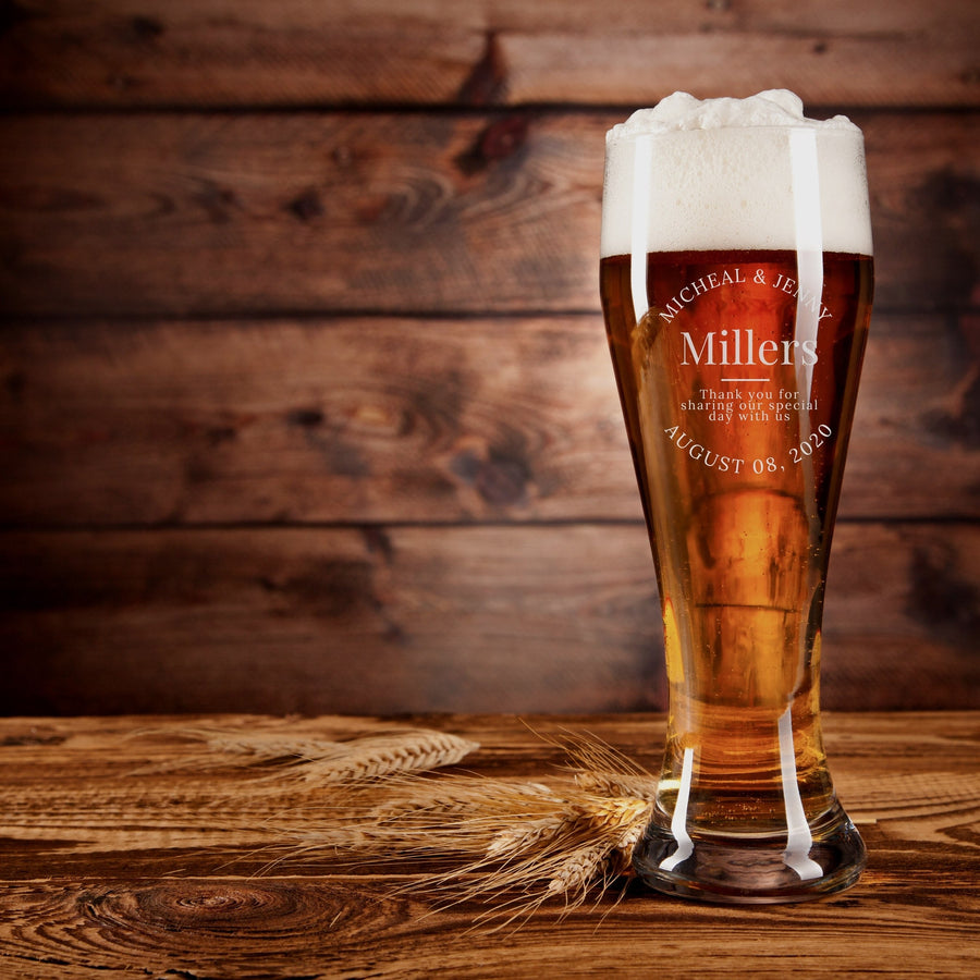 Engraved 630ml Pilsner Beer Glass