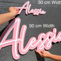Acrylic/ Wooden 3D Double Layered Business Logo Sign -1 Row