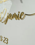 Custom Acrylic Wedding Welcome 3D Sign, Personalised Rose/ Gold Mirror Names, Ceremony/ Event/ Engagement/ Bridal Shower/ Birthday Signage on Easel