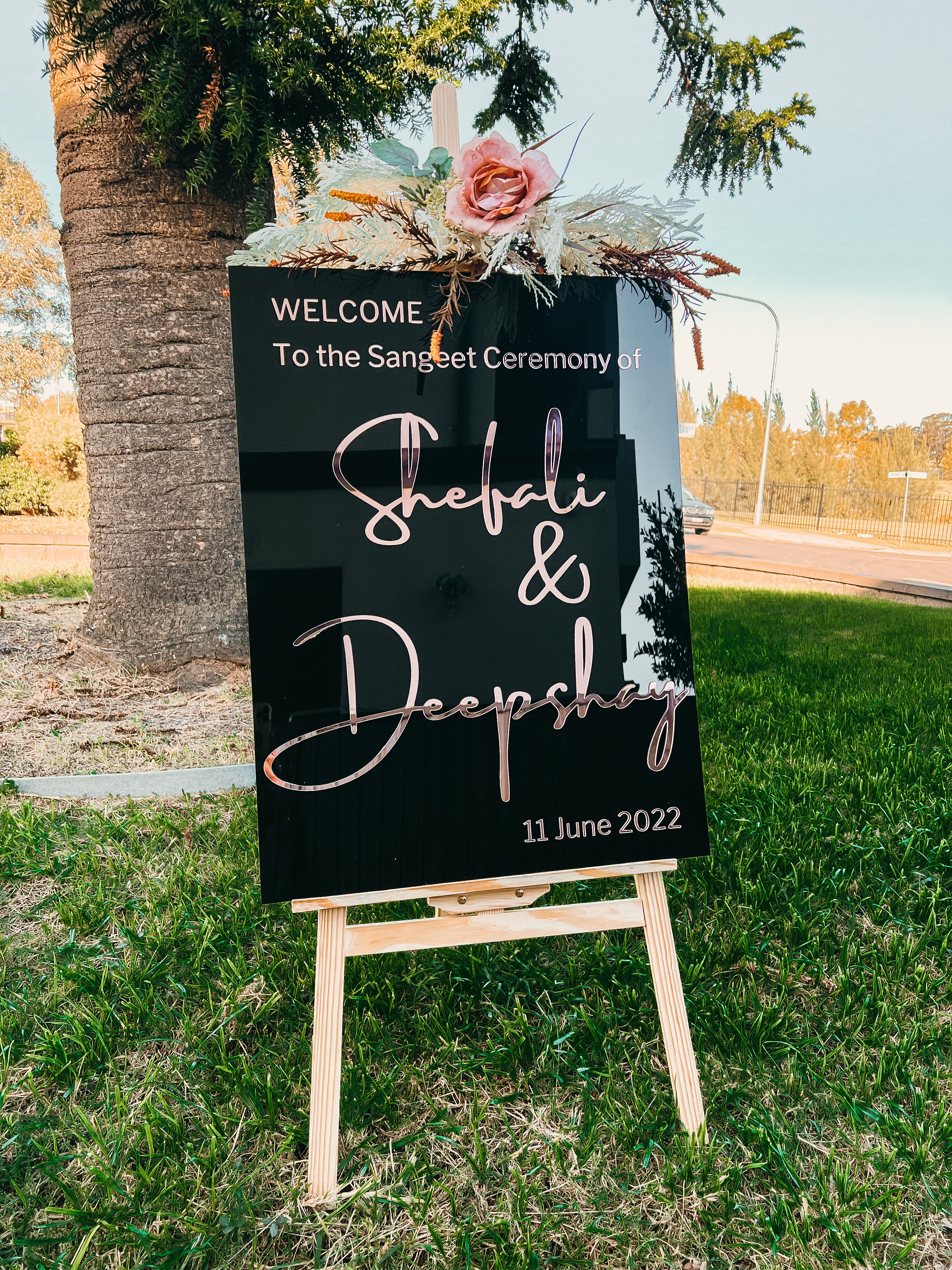 Custom Acrylic Wedding popular Sign, Vinyl Font